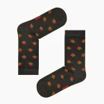 جوراب طرح گل رز ریز ساق دار فانتزی