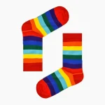 جوراب رنگین کمانی فانتزی ساقدار مچی