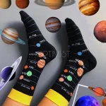 جوراب طرح فانتزی منظومه شمسی فضا