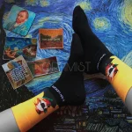 جوراب طرح ونگوگ فانتزی