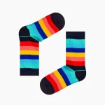 جوراب رنگارنگ تیره نیم ساق فانتزی