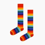 جوراب رنگین کمانی بالای زانو