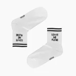 جوراب تنهام بذار leave me alone سفید