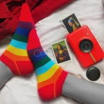 جوراب رنگین کمانی رینبو فانتزی مچی