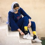 جوراب طرح ونگوگ فانتزی