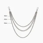 زنجیر شلوار سه لاین فلزی