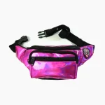 کیف کمری هولوگرامی صورتی
