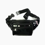 خرید آنلاین کیف کمری مشکی براق