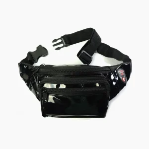 خرید آنلاین کیف کمری مشکی براق