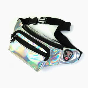 کیف کمری هولوگرامی نقره ای