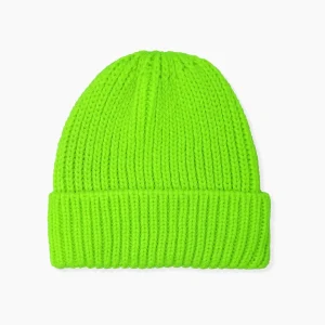 خرید کلاه بافتنی درشت بافت سبز