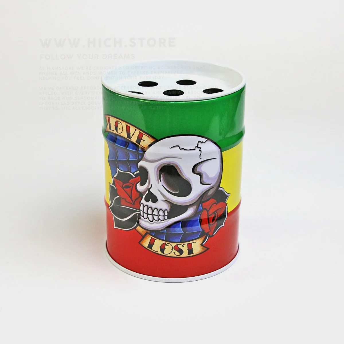 زیرسیگاری بشکه ای اسکلت