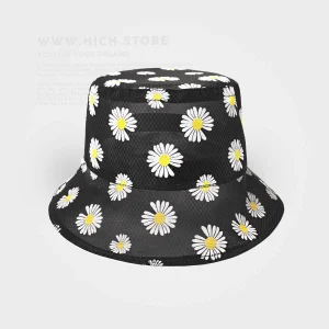 کلاه باکت شفاف گل دار