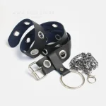 خرید کمربند تک پانچ با زنجیر