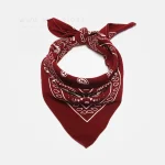 باندانا زرشکی مدل اشکی