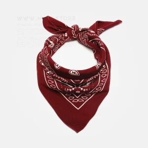 باندانا زرشکی مدل اشکی