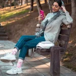 جوراب پلنگ صورتی