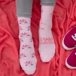 خرید جوراب پلنگ صورتی