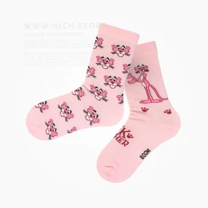 جوراب تا به تا پلنگ صورتی