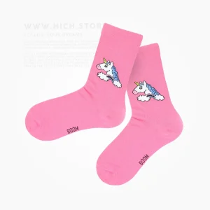 جوراب یونیکورن صورتی