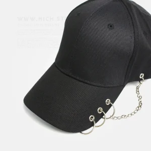 کلاه بیسبالی پیرسینگی زنجیردار