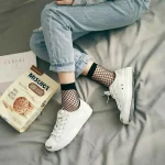 جوراب توری مشکی