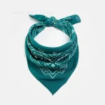 دستمال سر سبزآبی