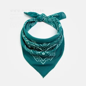 دستمال سر سبزآبی