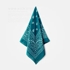 دستمال سر سبزآبی