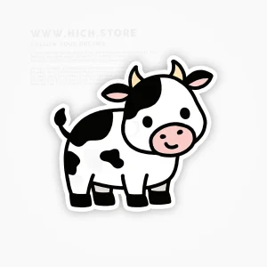 استیکر گاو کارتونی