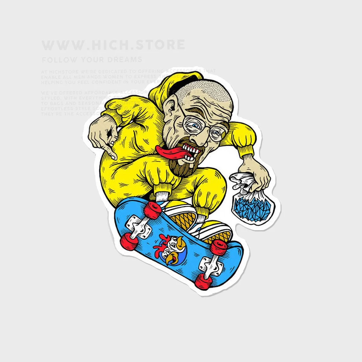 استیکر هایزنبرگ اسکیت سوار