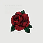 استیکر گل رز سرخ