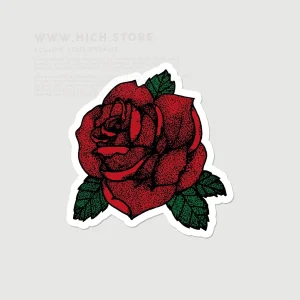 استیکر گل رز سرخ