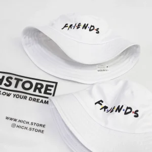 کلاه باکت فرندز سفید