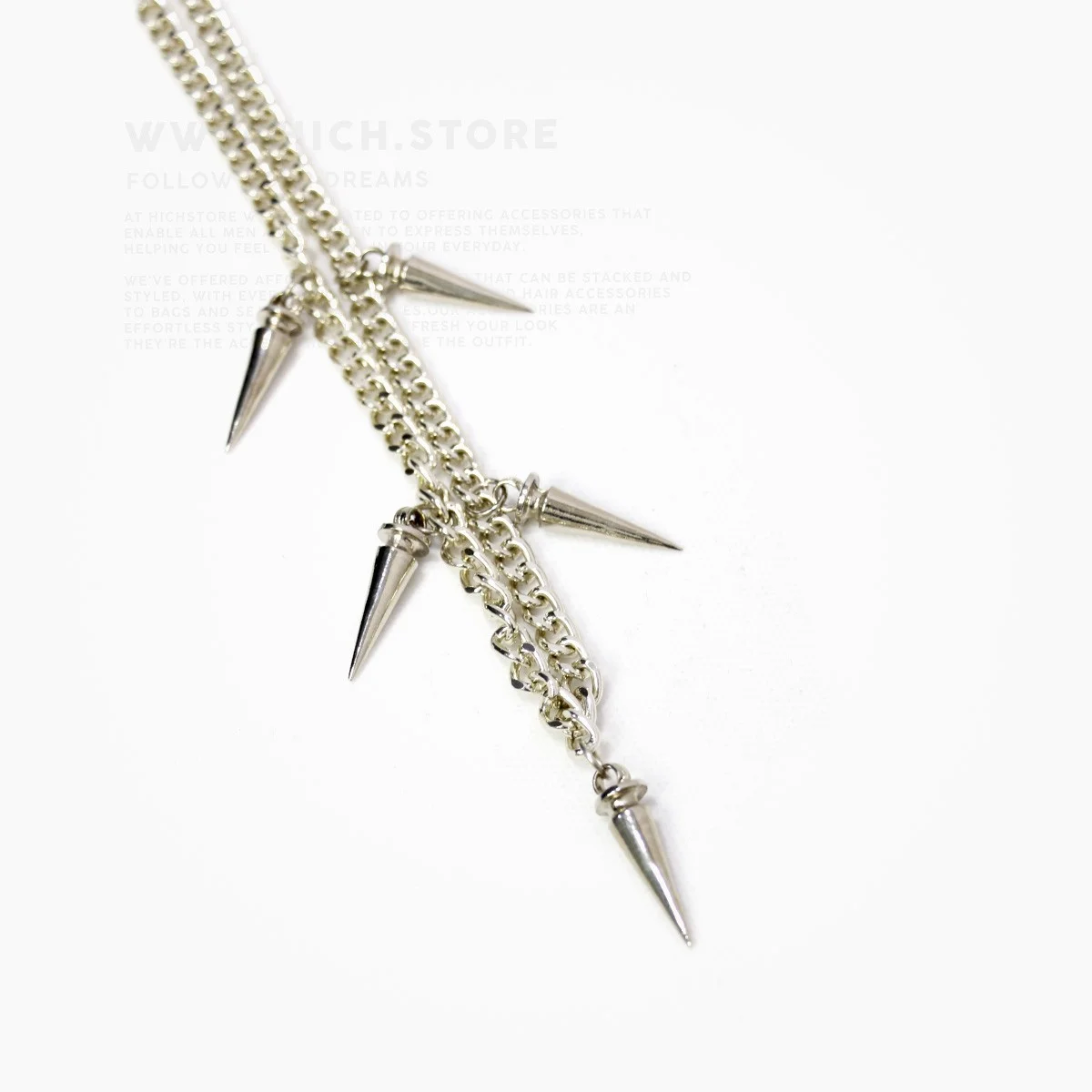 گردنبند استیل اسپایکی گردنبند استیل اسپایک دار