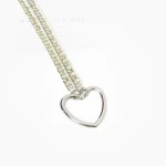 گردنبند قلبی استیل