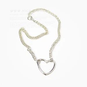 گردنبند زنجیر و قلب