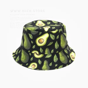 کلاه باکت آووکادو تیره مخملی