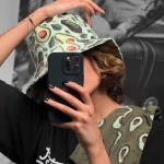 باکت هت آووکادو روشن مخمل