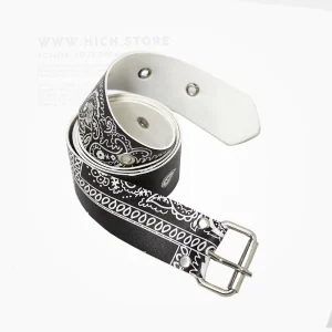 کمربند طرح باندانا مشکی