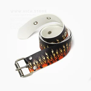 کمربند ترشر آتشی مشکی و قرمز