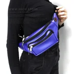 کیف کمری آبی کاربنی