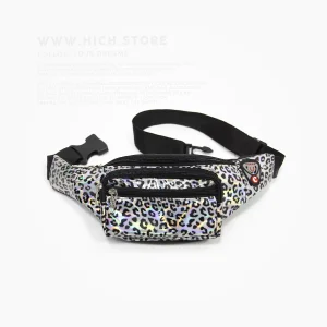 کیف کمری هولوگرامی پلنگی چرمی