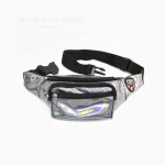 کیف کمری هولوگرامی پیکسلی سیلور