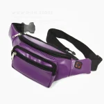 کیف کمری چرمی بنفش