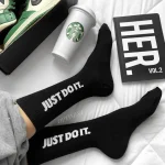 جوراب Just Do It مشکی - Image 2