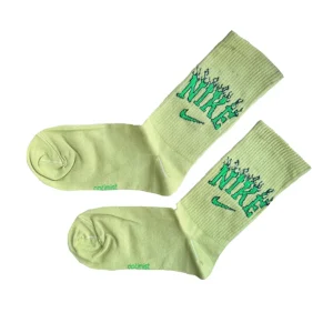 جوراب نایک آتیشی سبز