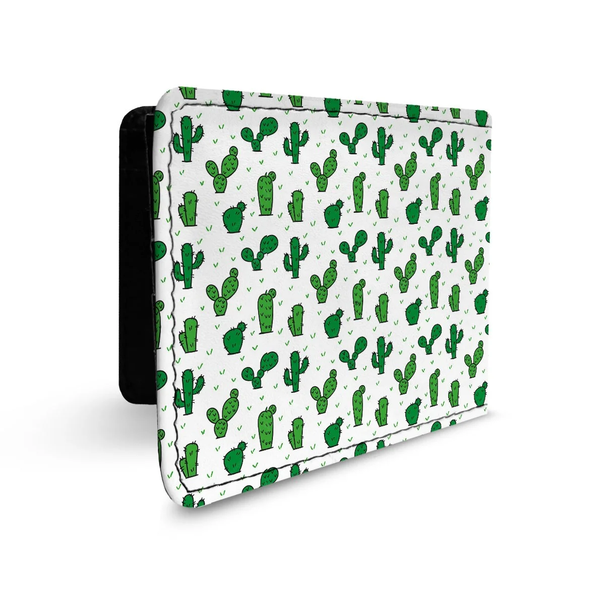 کیف-پول-چرم-کاکتوس-پترن