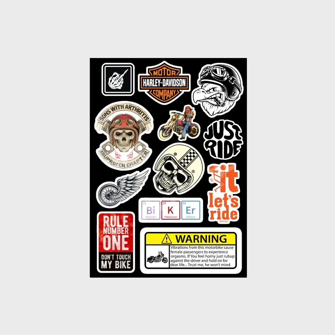 استیکر-پک-موتورسواری