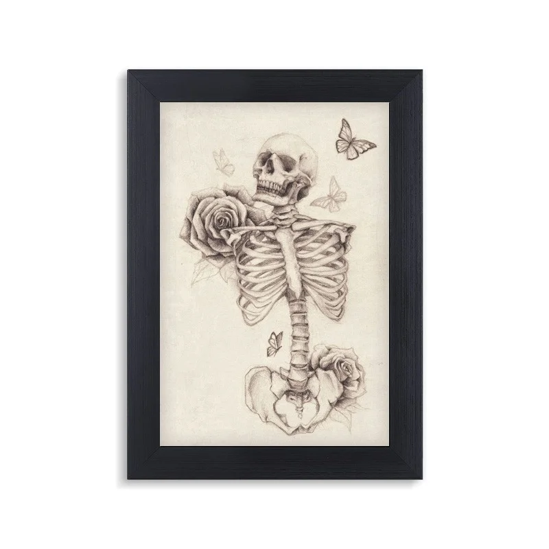 تابلو دیواری اسکلت اسکچ